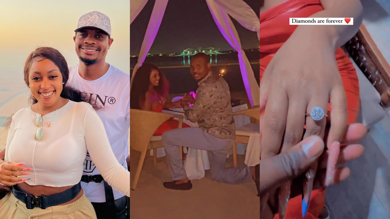 Kennedy Rapudo Proposes to Amber Ray in Dubai
